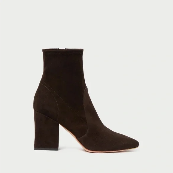 Loeffler Randall Brown Suede Isla Bootie - Picture 1 of 14